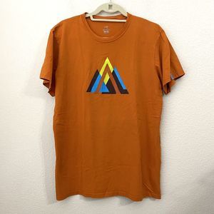 Arcteryx Shirt Mens Size Large Orange Graphic Short Sleeve Hiking Outdoor
